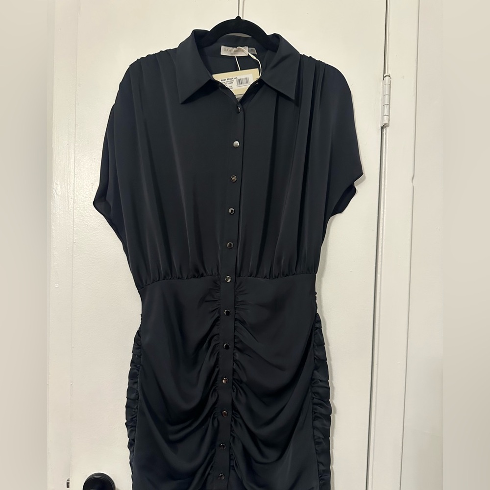 Ramy Brook Black Collared Dress